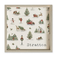 Holiday Hometown Icons Personalized Serving Tray