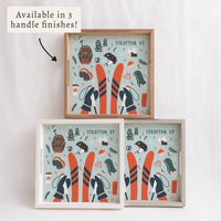 Chairlift Charm Personalized Serving Tray
