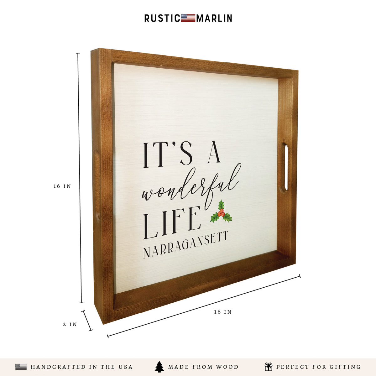 It's a Wonderful Life Personalized Serving Tray