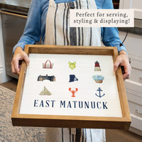 Rhode Island Icons Personalized Serving Tray