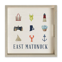 Rhode Island Icons Personalized Serving Tray