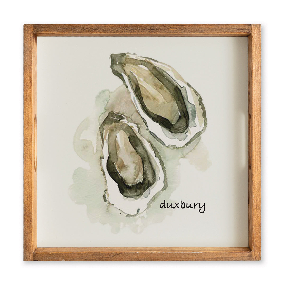 Watercolor Oysters Personalized Serving Tray