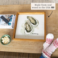 Watercolor Oysters Personalized Serving Tray