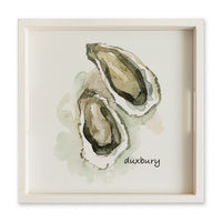 Watercolor Oysters Personalized Serving Tray