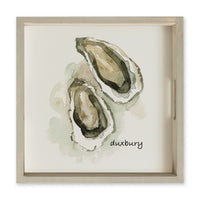 Watercolor Oysters Personalized Serving Tray