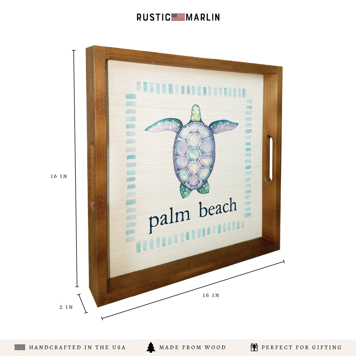 Sea Turtle Personalized Serving Tray
