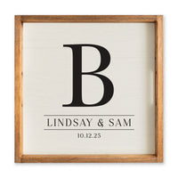 Initial Personalized Serving Tray