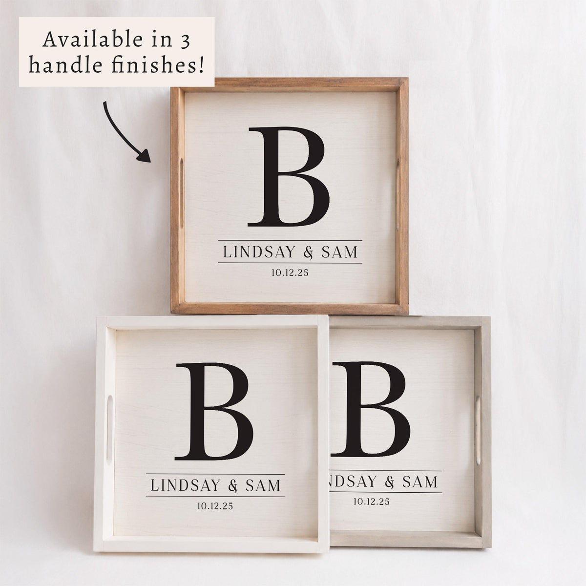 Initial Personalized Serving Tray