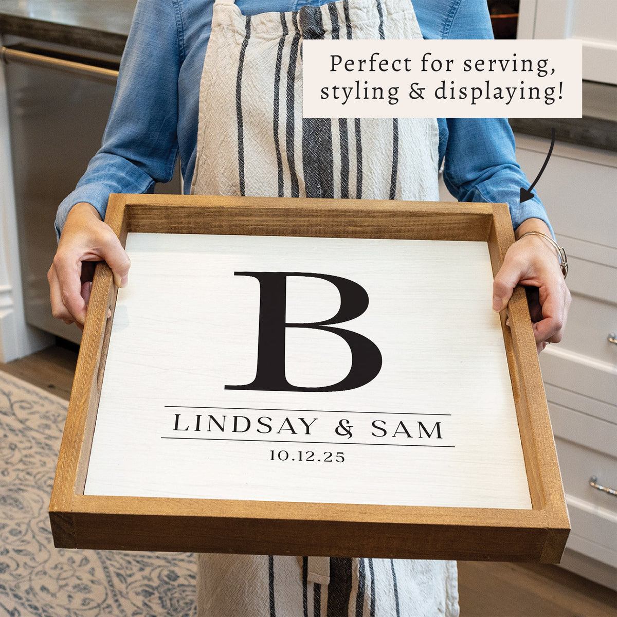 Initial Personalized Serving Tray