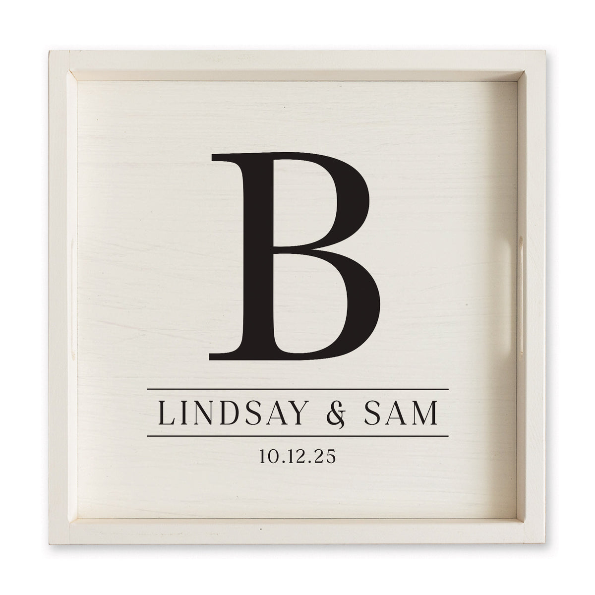 Initial Personalized Serving Tray