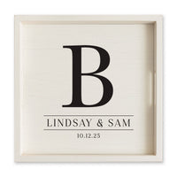 Initial Personalized Serving Tray