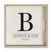 Initial Personalized Serving Tray