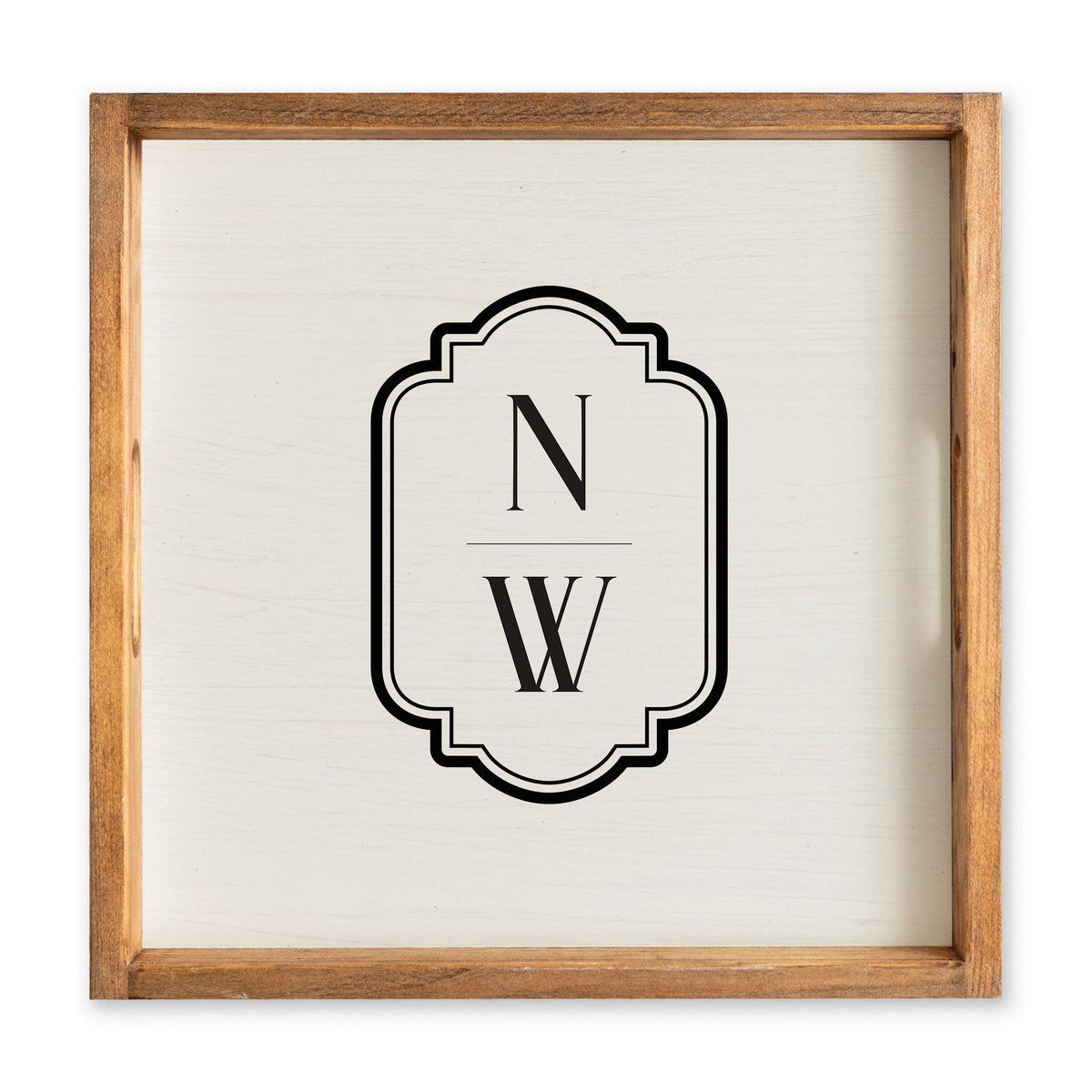 Initials Vertical Personalized Serving Tray