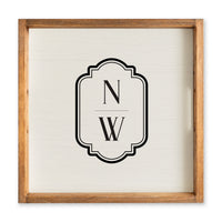 Initials Vertical Personalized Serving Tray