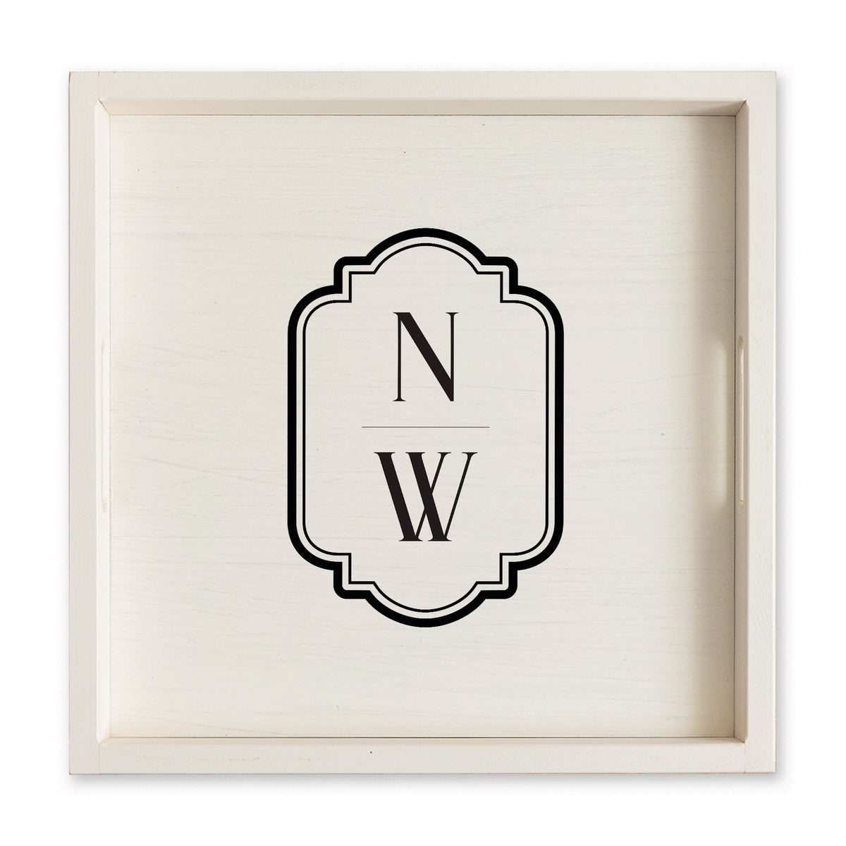 Initials Vertical Personalized Serving Tray