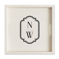 Initials Vertical Personalized Serving Tray