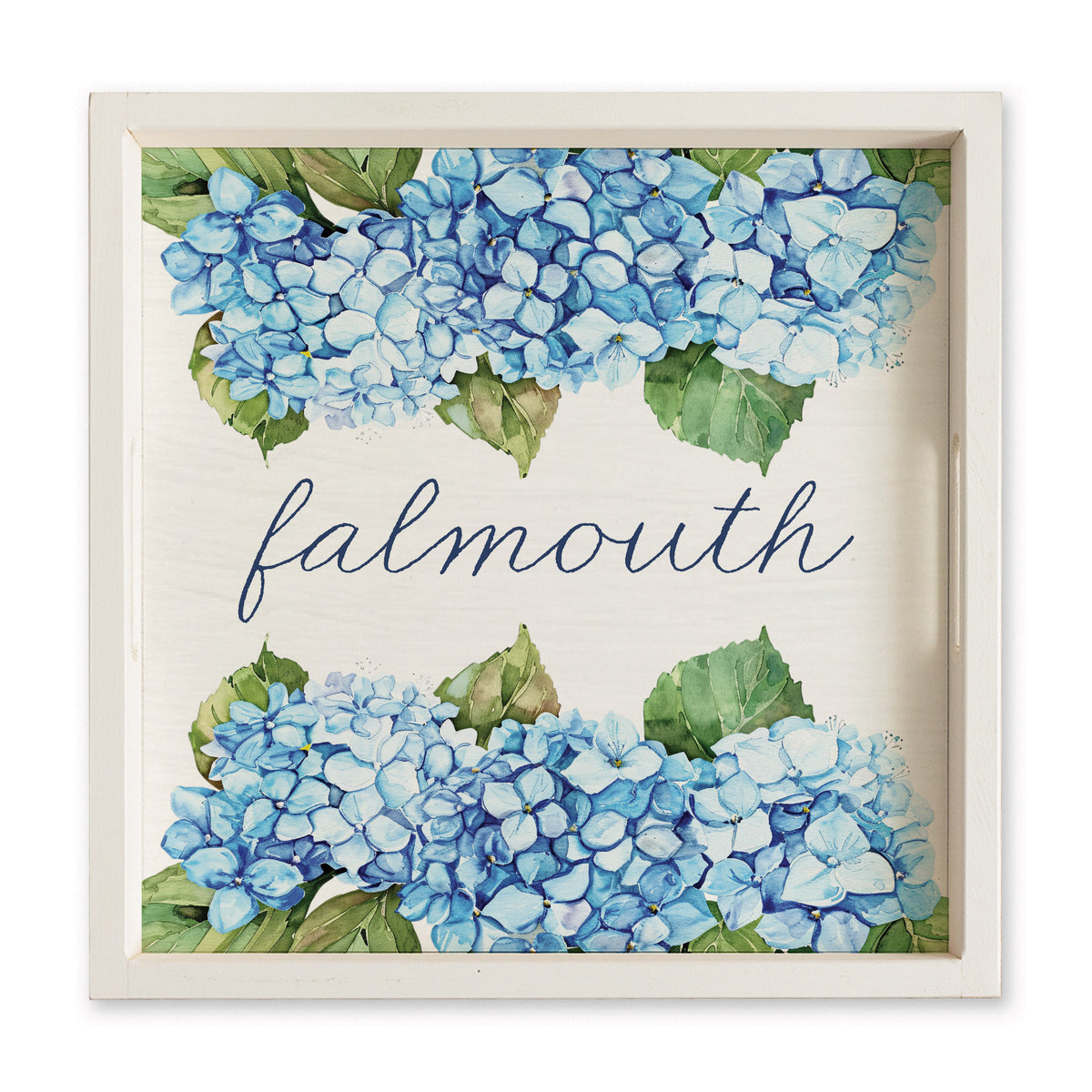 Hydrangea Bloom Personalized Serving Tray