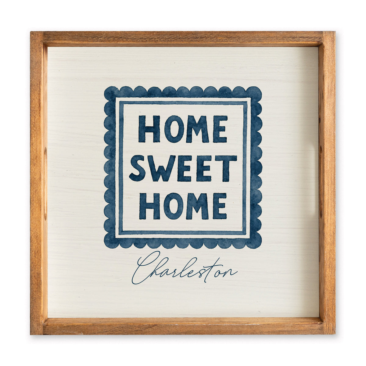 Home Sweet Home Stamp Personalized Serving Tray