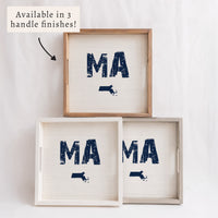 Rustic State Personalized Serving Tray