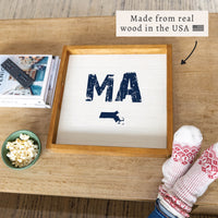 Rustic State Personalized Serving Tray