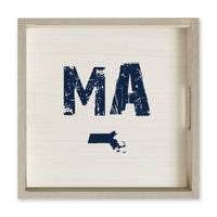 Rustic State Personalized Serving Tray