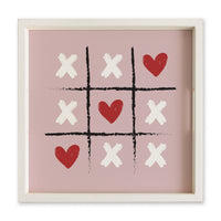 Heart Tic Tac Toe Serving Tray
