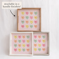 Conversation Hearts Serving Tray