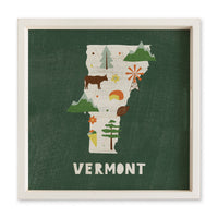 Vermont State Icons Serving Tray