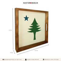 Maine Flag Serving Tray
