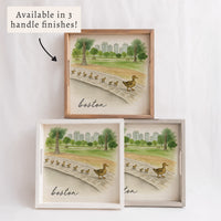 Boston Watercolor Ducklings Serving Tray