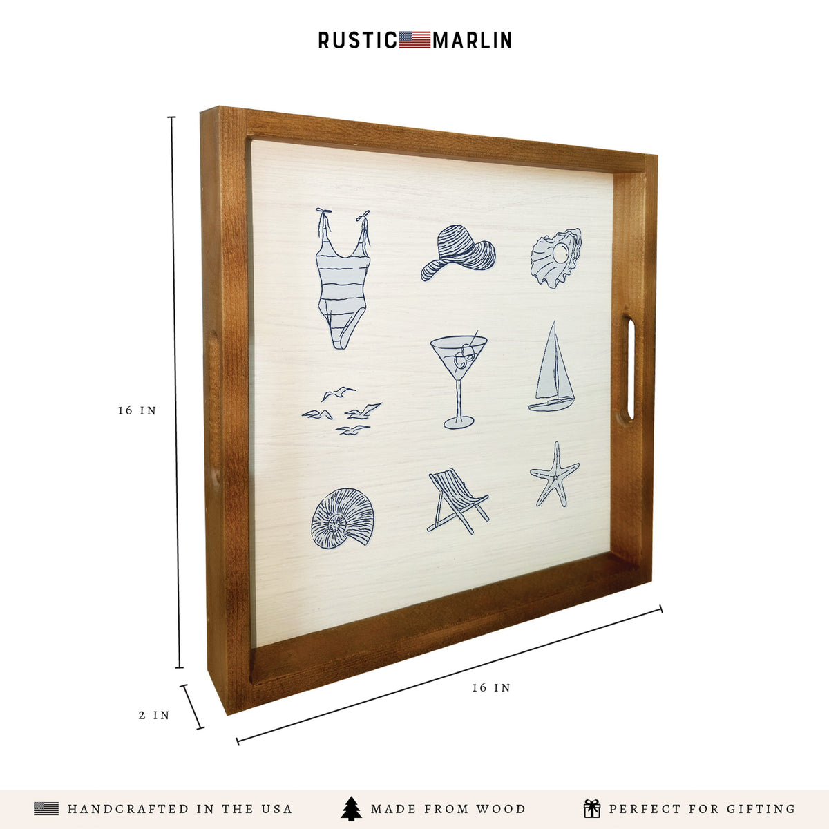 Coastal Icon Serving Tray