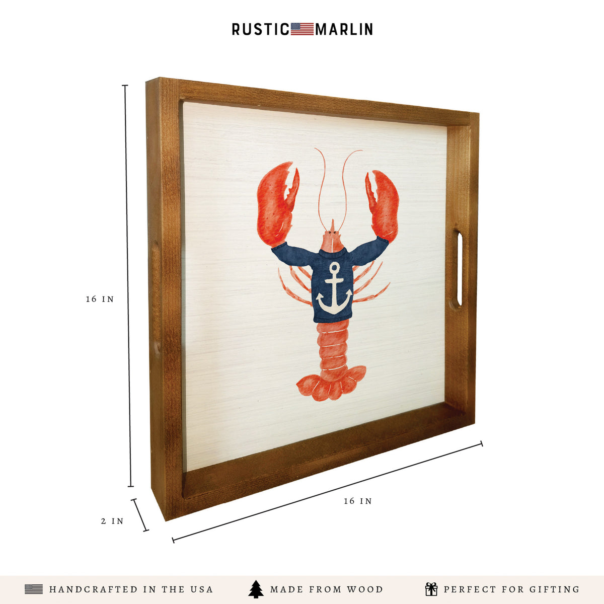 Nautical Lobster Serving Tray