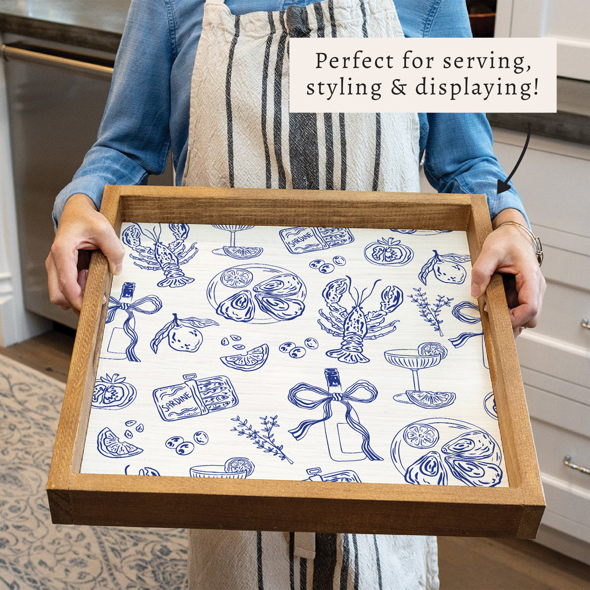 Summer Feast Icon Serving Tray