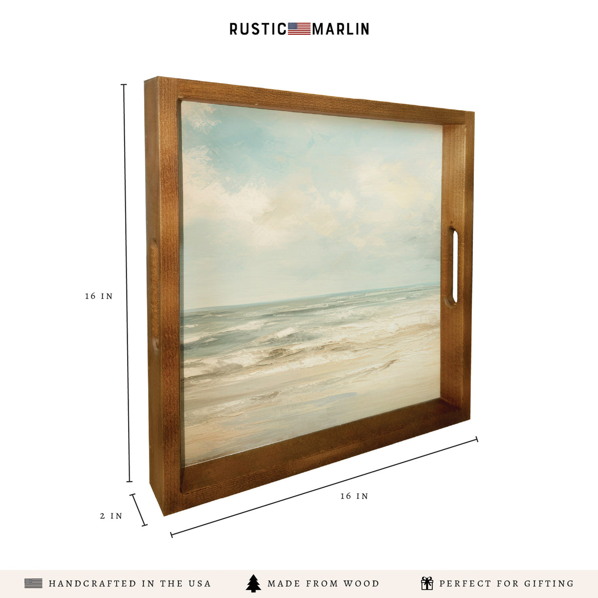 Coastal Shore Serving Tray