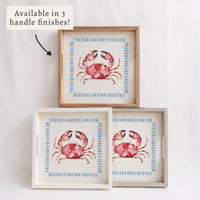 Stitched Crab Serving Tray