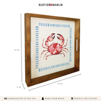 Stitched Crab Serving Tray