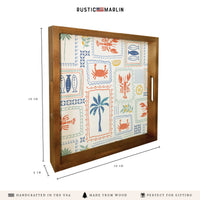 Seaside Tiles Serving Tray