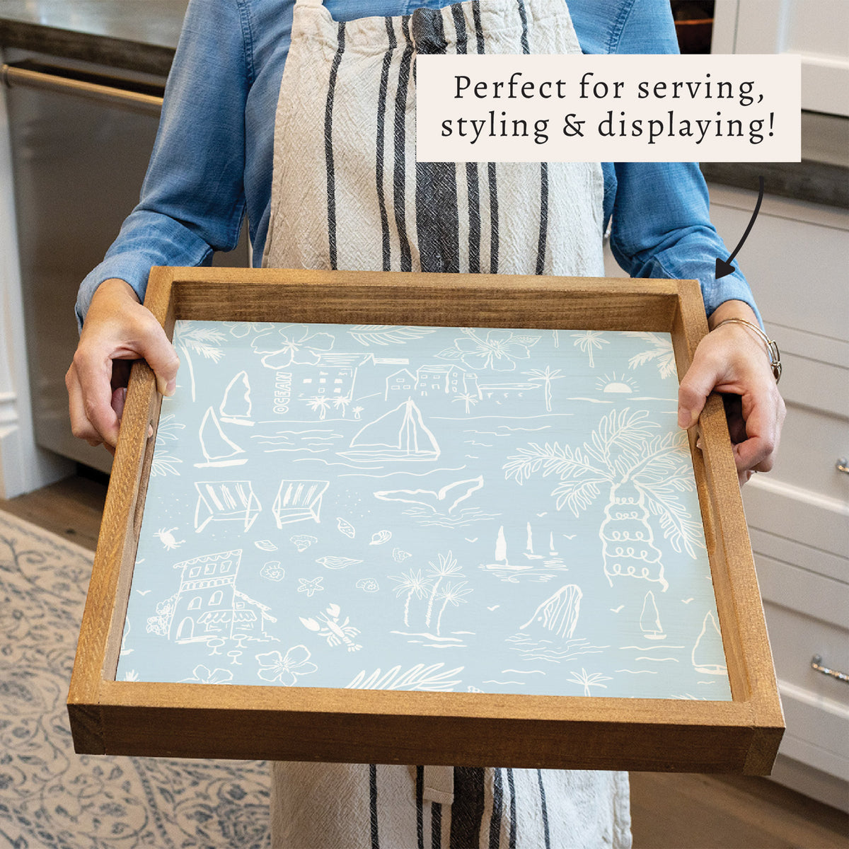 Ocean Breeze Serving Tray