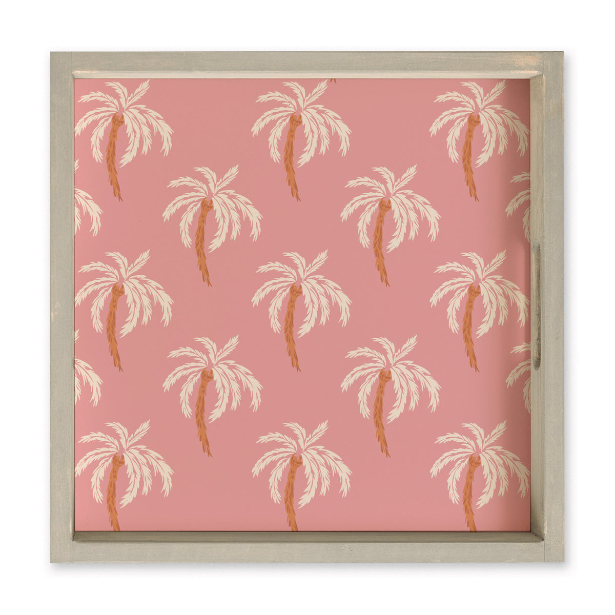 Pink Palm Tree Serving Tray