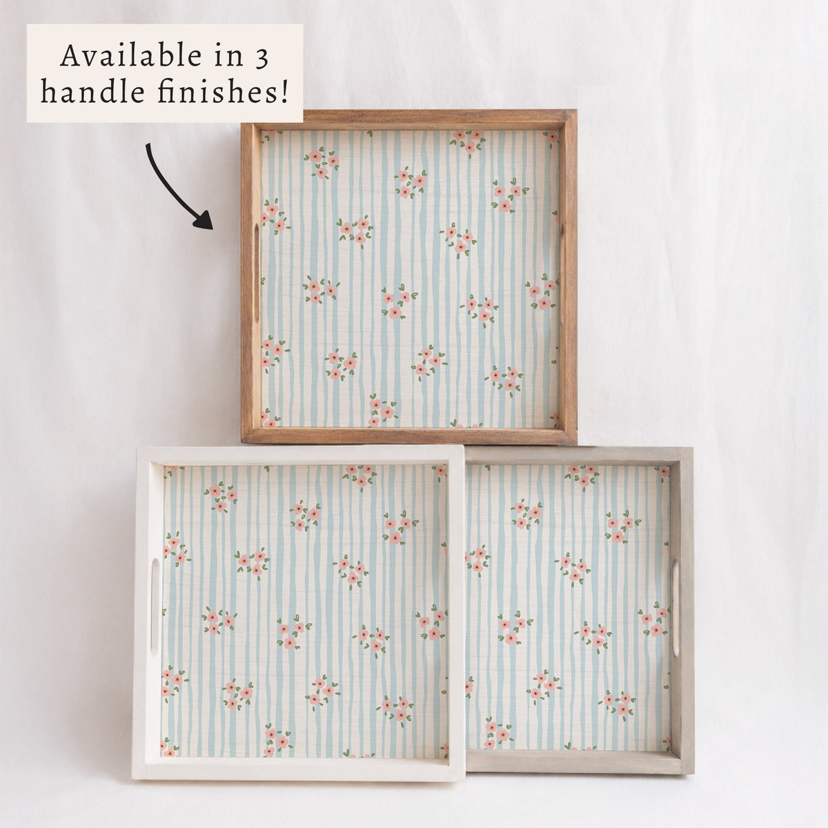 Blush Bloom Serving Tray