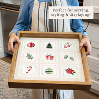 Christmas Stamps Serving Tray