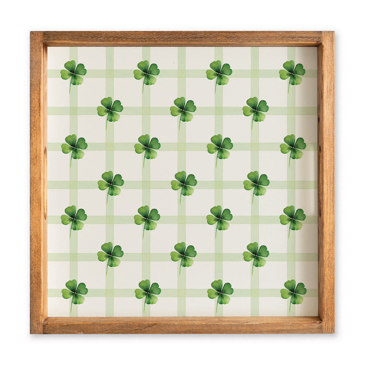 Shamrocks Gingham Serving Tray