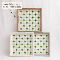Shamrocks Gingham Serving Tray