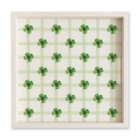 Shamrocks Gingham Serving Tray