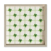 Shamrocks Gingham Serving Tray