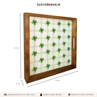 Shamrocks Gingham Serving Tray