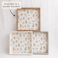 Easter Floral Serving Tray