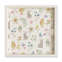 Easter Floral Serving Tray