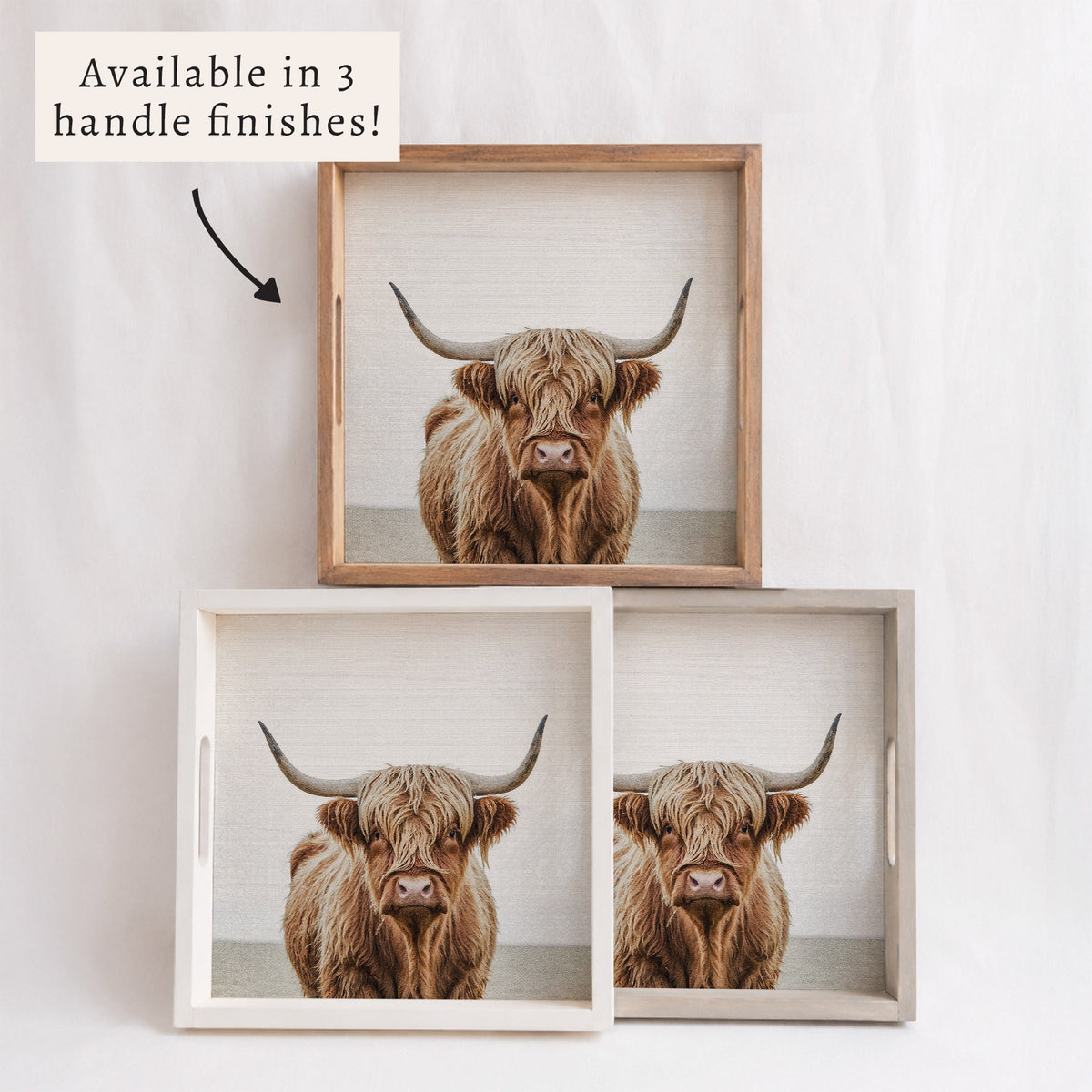 Highland Cow Serving Tray