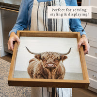 Highland Cow Serving Tray